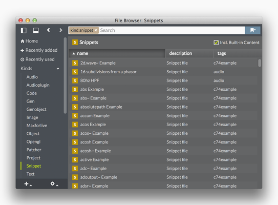 Convenient access to patcher settings in the sidebar